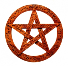 Pentagramm Celtic (Holz Wandschmuck)