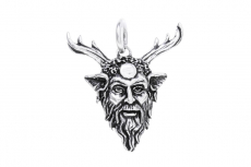 Green Man Cernunnos - Kettenanhnger in Silber