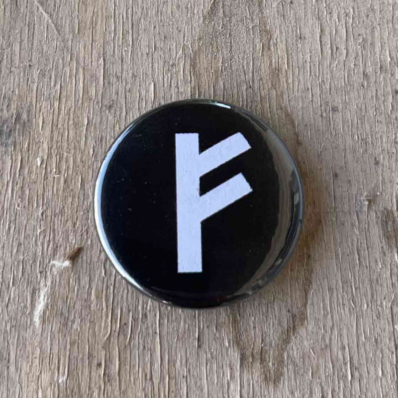 Fehu Rune Button