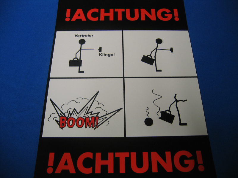 ACHTUNG Vertreter (Trschild)