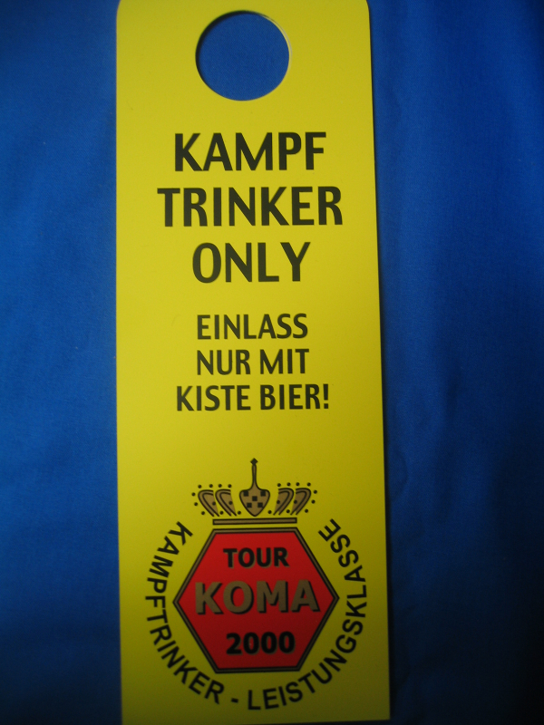 KAMPFTRINKER ONLY (Trschild)