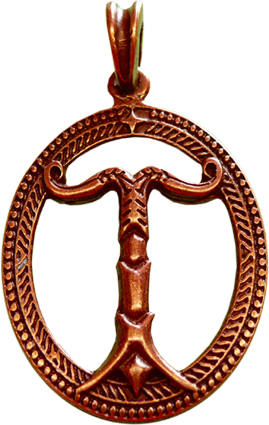 IRMINSUL Altbronze (Kettenanhnger)