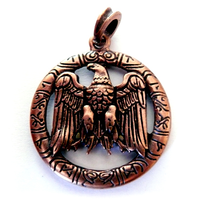 GERMANENWAPPEN Altbronze (Kettenanhnger)