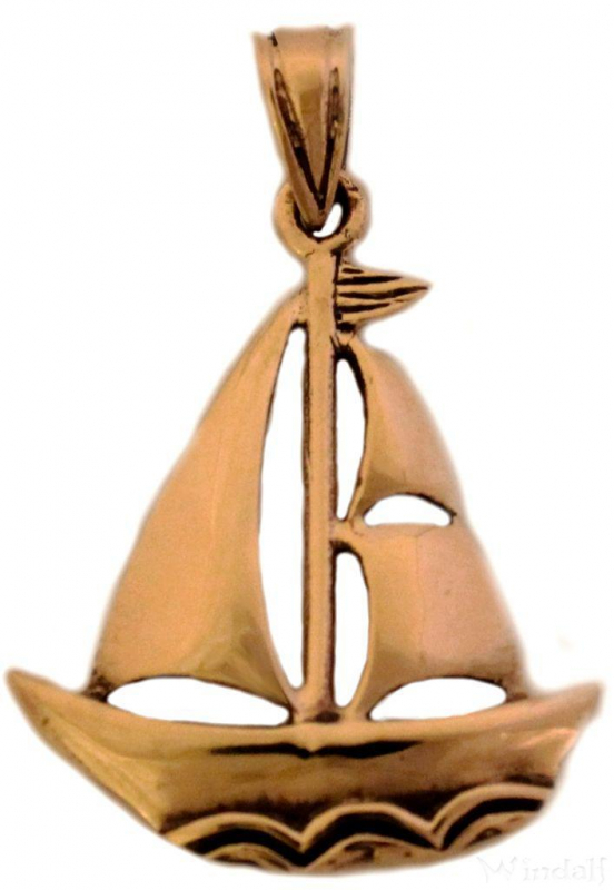 Viking ship Ciaran - pendant in bronze