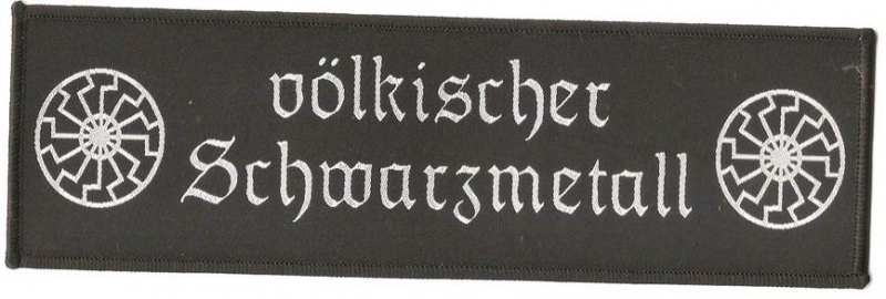 vlkischer Schwarzmetall Superstrip Patch