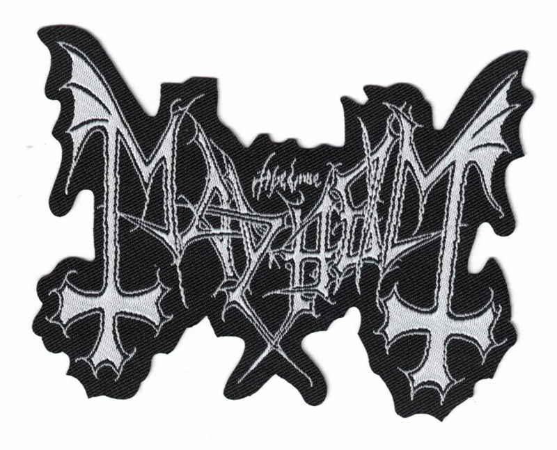 Mayhem - Logo (white) Patch