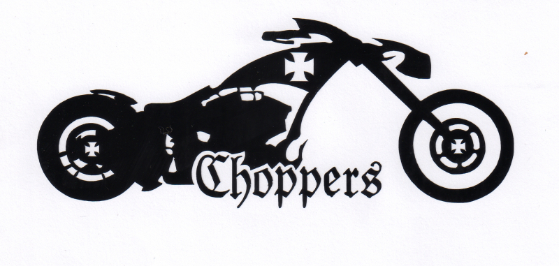 Choppers Autoaufkleber