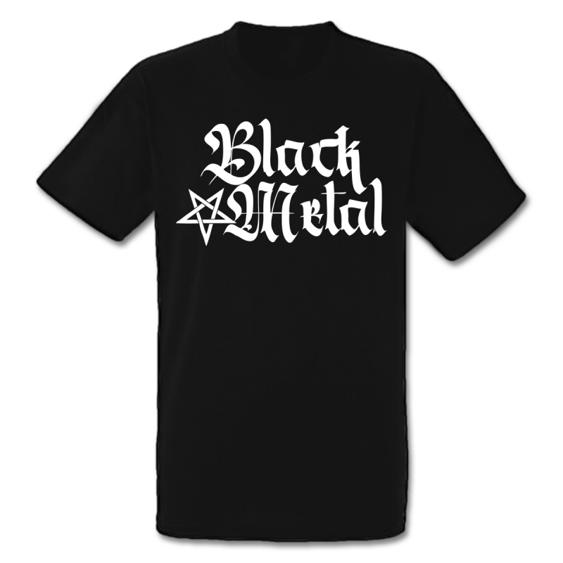 Black Metal + Pentagram [hoch] T-Shirt