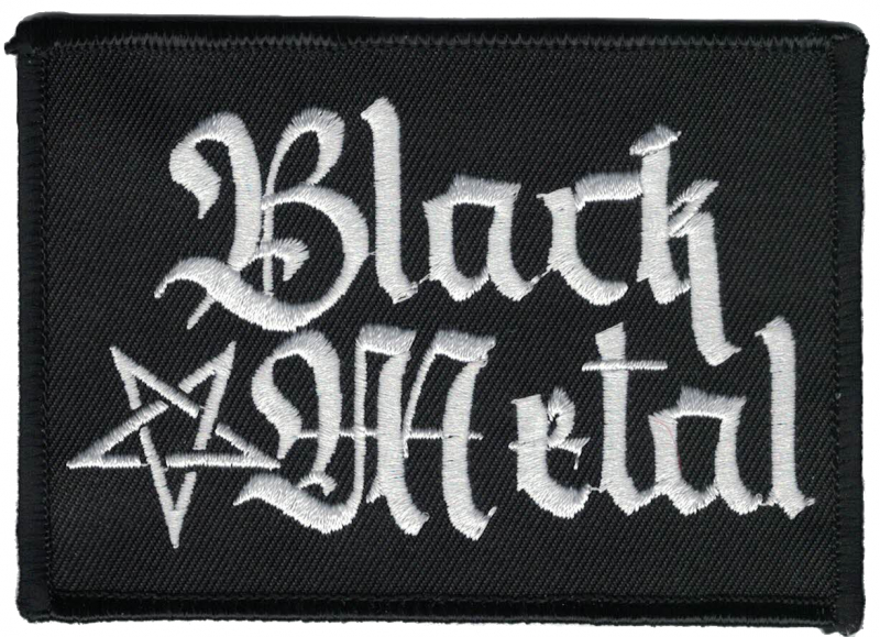Black Metal + Pentagramm [hoch] (Aufnher)