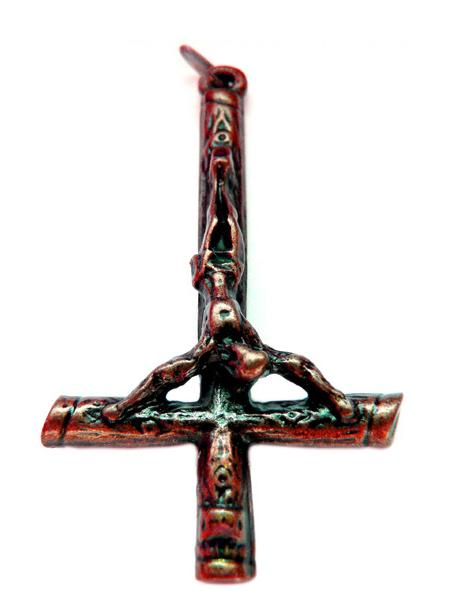 Inverted Cross Antique copper plated (Pendant)