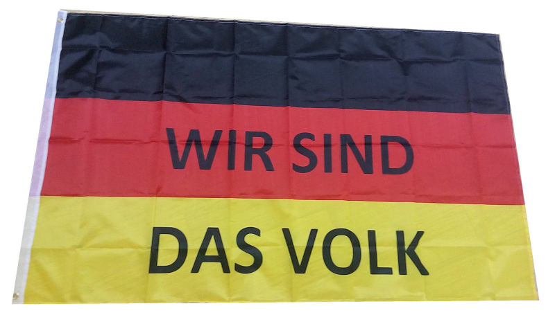 Deutschland - Wir sind das Volk Fahne / Flagge