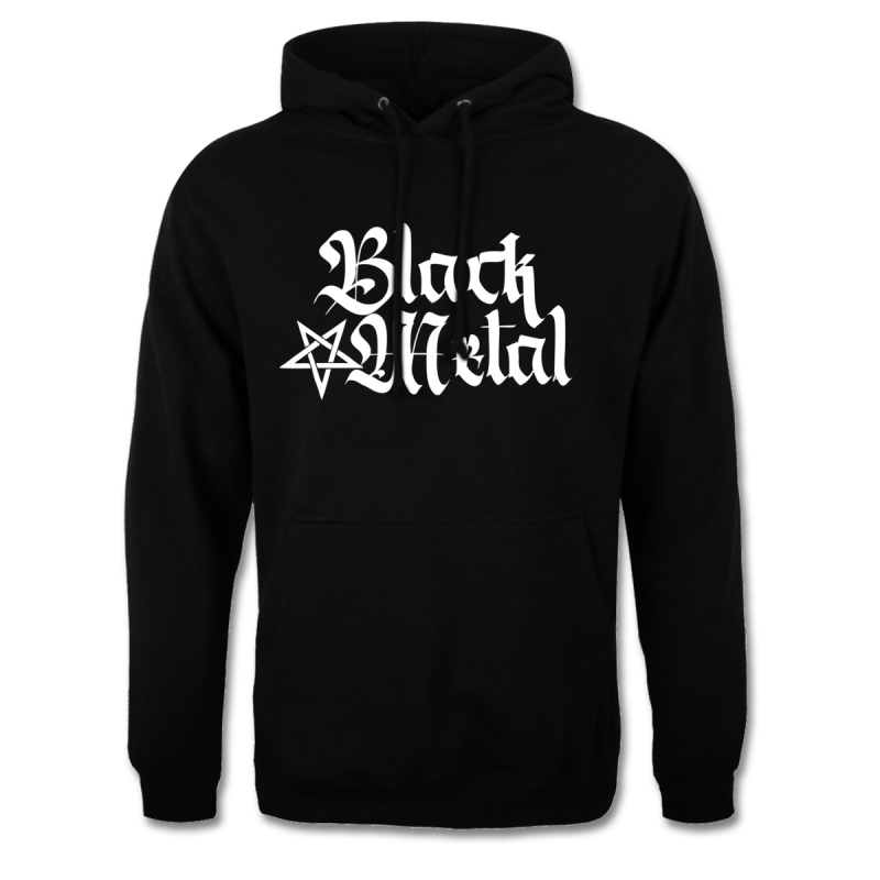 Black Metal + Pentagramm [hoch] Kapuzenpullover