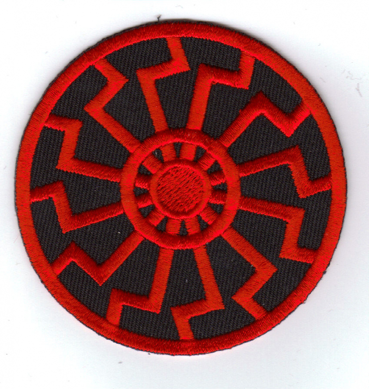 Black Sun (red) Patch