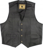 Leather vest with knobs
