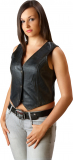 Ladies sheepskin vest with knobs