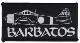 Barbatos - Logo white (Patch)