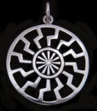 Black Sun (Pendant in Silver)