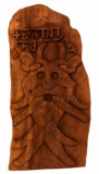 Odins Maske Runenstein (Holz Wandschmuck)