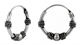 Kalina - Hoops silver ball (earrings in silver)