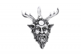 Green Man Cernunnos - Pendant in silver