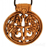 Viking Dragons - chain pendant in bronze