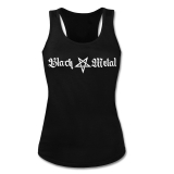 Black Metal + Pentagramm [lang] Girly Tank-Top-Shirt