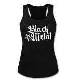Black Metal + Pentagramm [hoch] Girly Tank-Top-Shirt