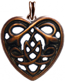 CELTIC HEART Altbronze (Kettenanhnger)