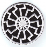 Black Sun (white) Patch