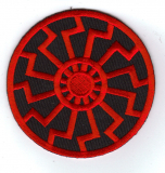 Black Sun (red) Patch