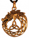 Braigh Midgardschlange (Kettenanhnger in Bronze)