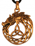 Braigh Midgard Snake (Bronze Pendant)