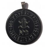 Amulet of a fighter with protection formula ALU (Pendant from Horn)